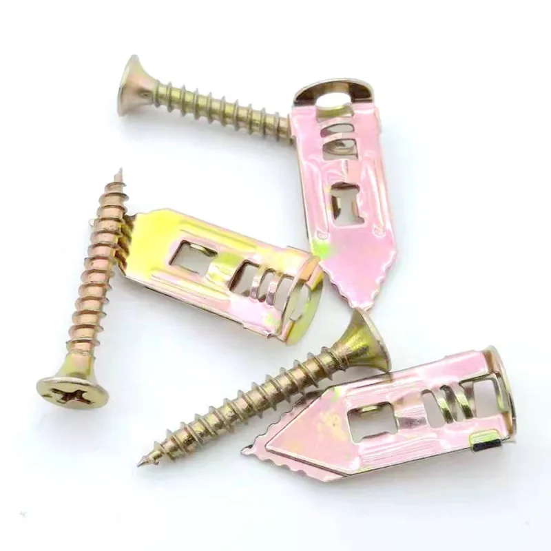 Self Drilling Drywall Anchors Screws Kit, Zinc Plated Steel, No Pre-Drilling, 66LBS Capacity for TV/Shelf/Decor/Picture Frame Wa