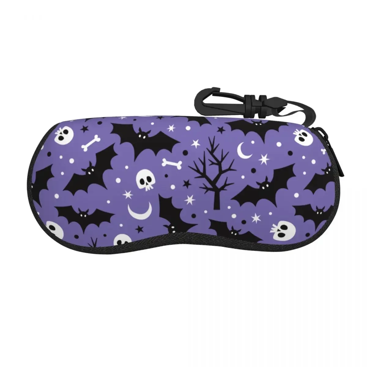 Bat Moon Skull Tree Glasses Case Printing Halloween Party Cartoon Eyeglasses Box Ultra Eye Contacts Case