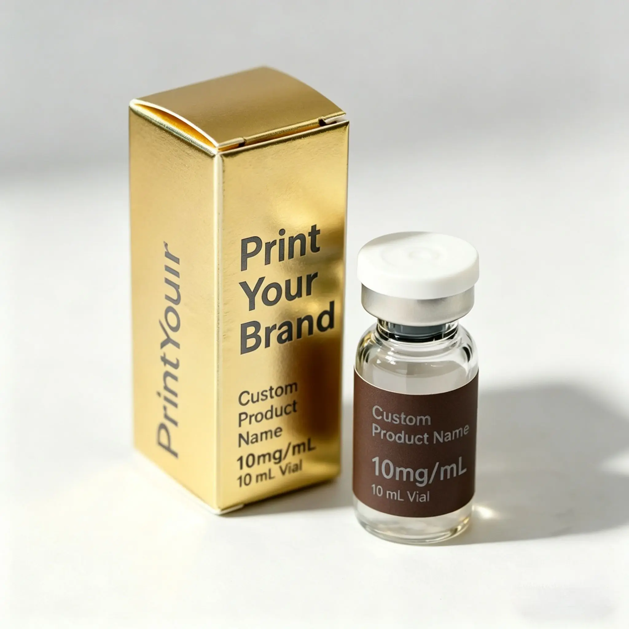 HD Waterproof Adhesive Peptide Stickers for 3ml 5ml 10ml Vials,Custom Supplement Labels