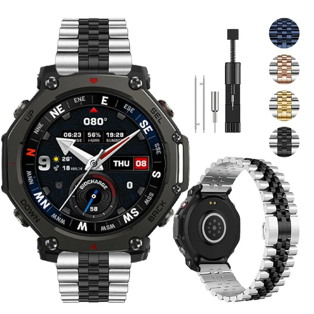 22mm Metal Strap for Amazfit T-Rex3 Pro 48mm/Balance 2/1/Bip 6/GTR 4 High Quality Wristband for Huawei Watch GT6/GT5/4 Pro 46mm