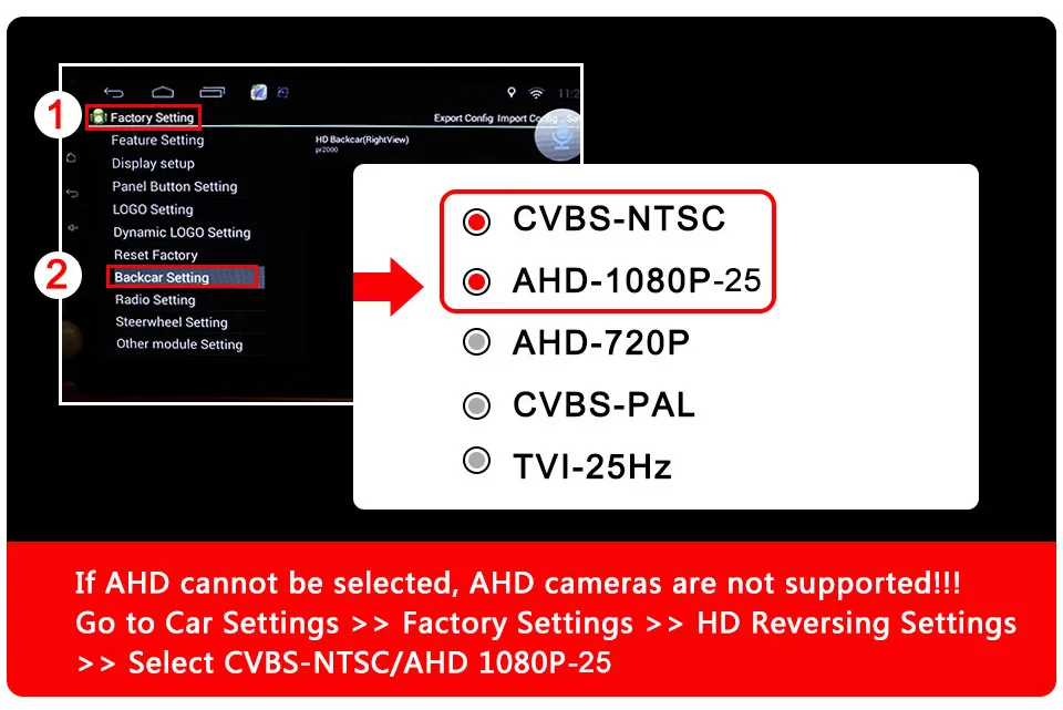SMARTOUR 1920x1080P 720P Auto-Rückfahrkamera Fischaugen-Objektiv 4K Full HD CCD AHD Nachtsicht Fahrzeug-Rückfahr- und Frontkameras – Detail 10