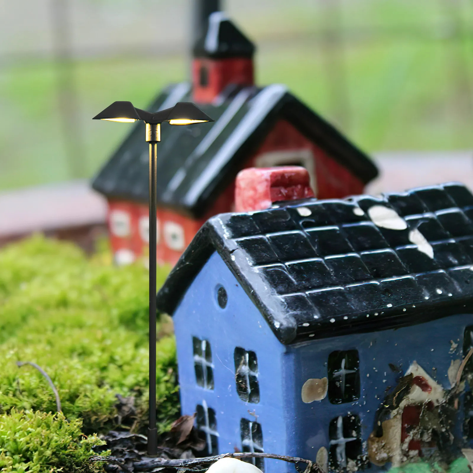 

4Pcs Mini Street Lamp Landscape Decorative Yard Lamps for Sand Table Mini House Scene Decor Building DIY Micro Landscape