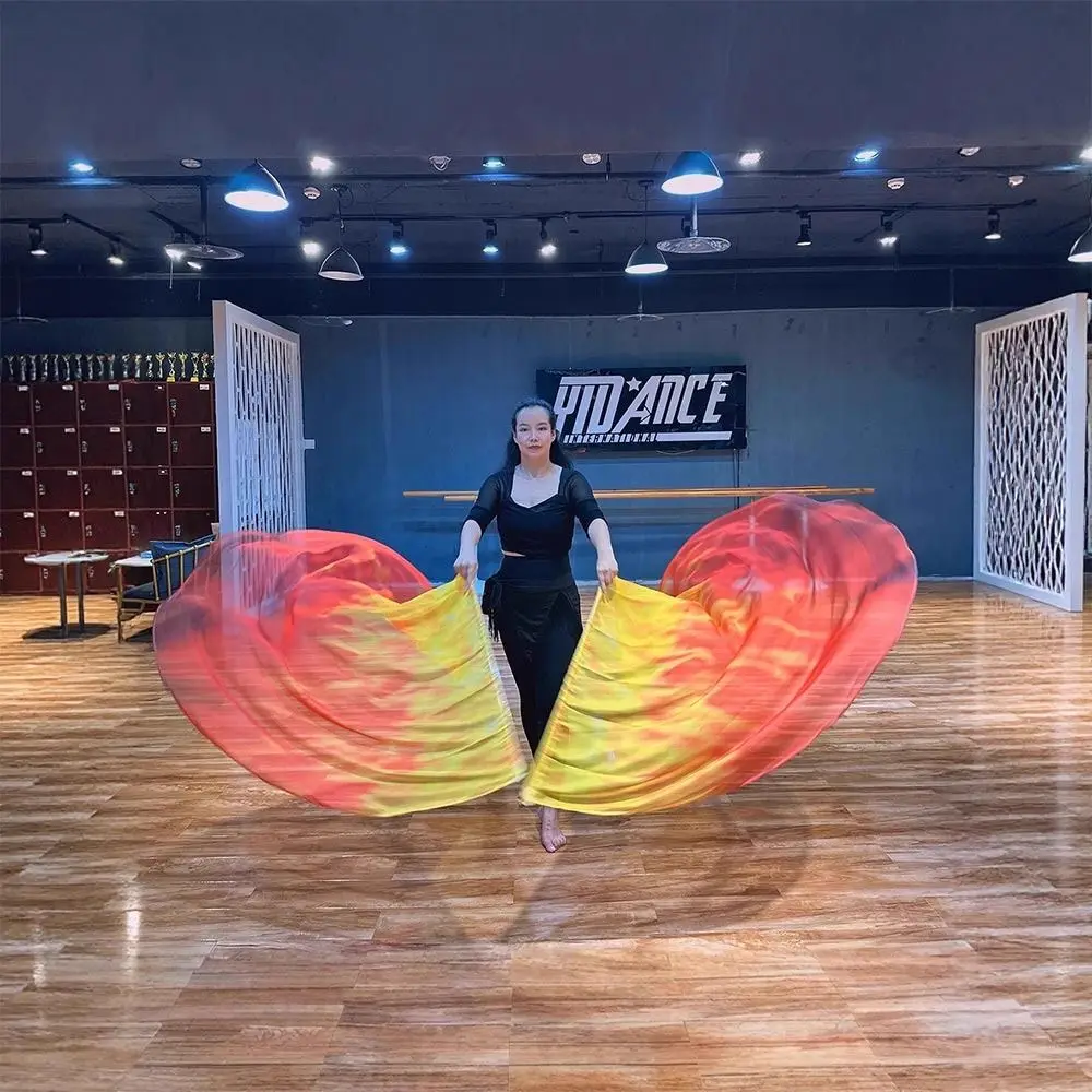 伸縮棒付き ベリーダンスアクセサリー 小道具 多色 軽量 カラフルなスカーフ フラグ スケーラブルロッド ポータブル