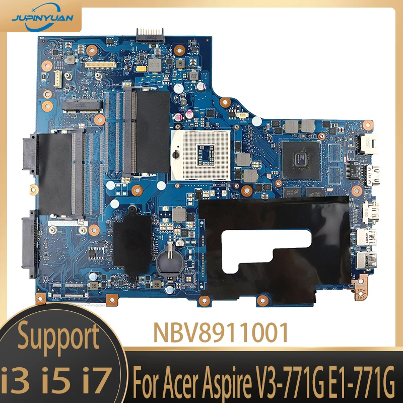 

NBV8911001 NB.V8911.001 VA70 VG70 For Acer Aspire V3-771G E1-771G Laptop Motherboard Geforce 710M 2G One HDD