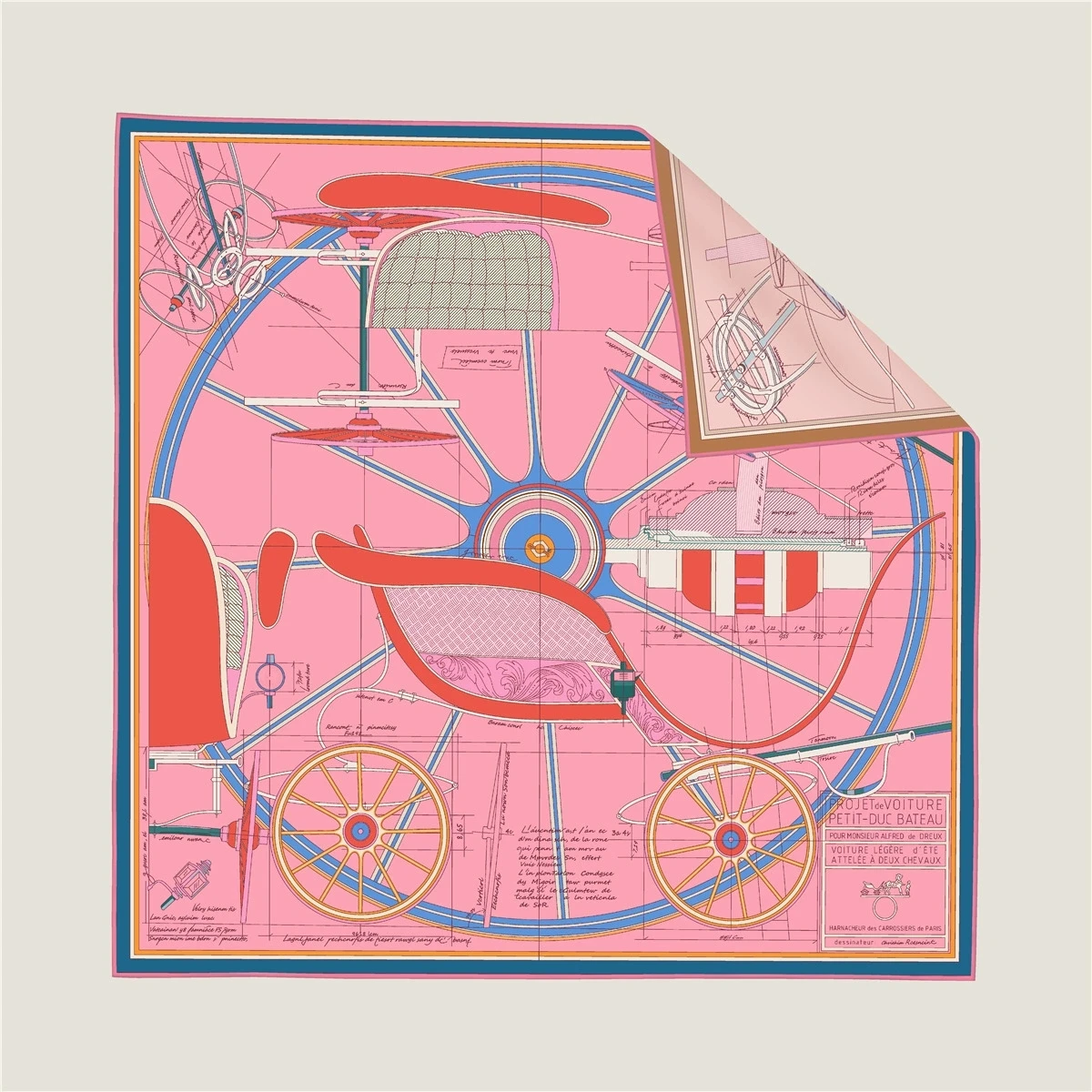 90cm 신상 롤드 엣지 양면 다른 색상 휠 스퀘어 스 - Vintage Fashion Wheel 리뷰 및 가격