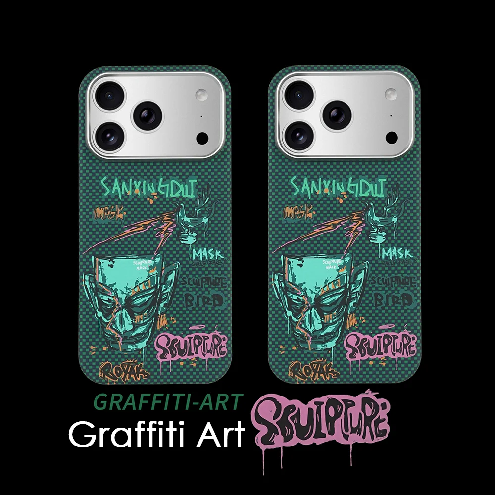 

Роскошный натуральный арамидный магнитный чехол для телефона из углеродного волокна для iPhone 17 Pro/17 Pro Max, матовый плетеный ультратонкий жесткий чехол MagSafe