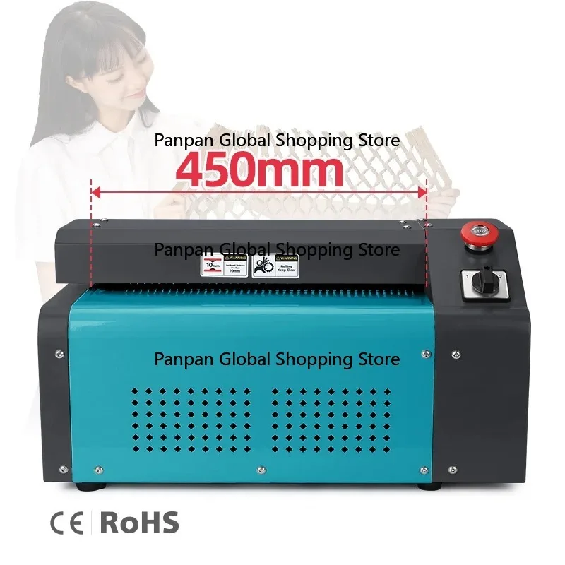 

450mm Leading Factory Corrugated Paper Cutter Box Blading Machine Electric Industrial Shredder For Waste Carton Boxes