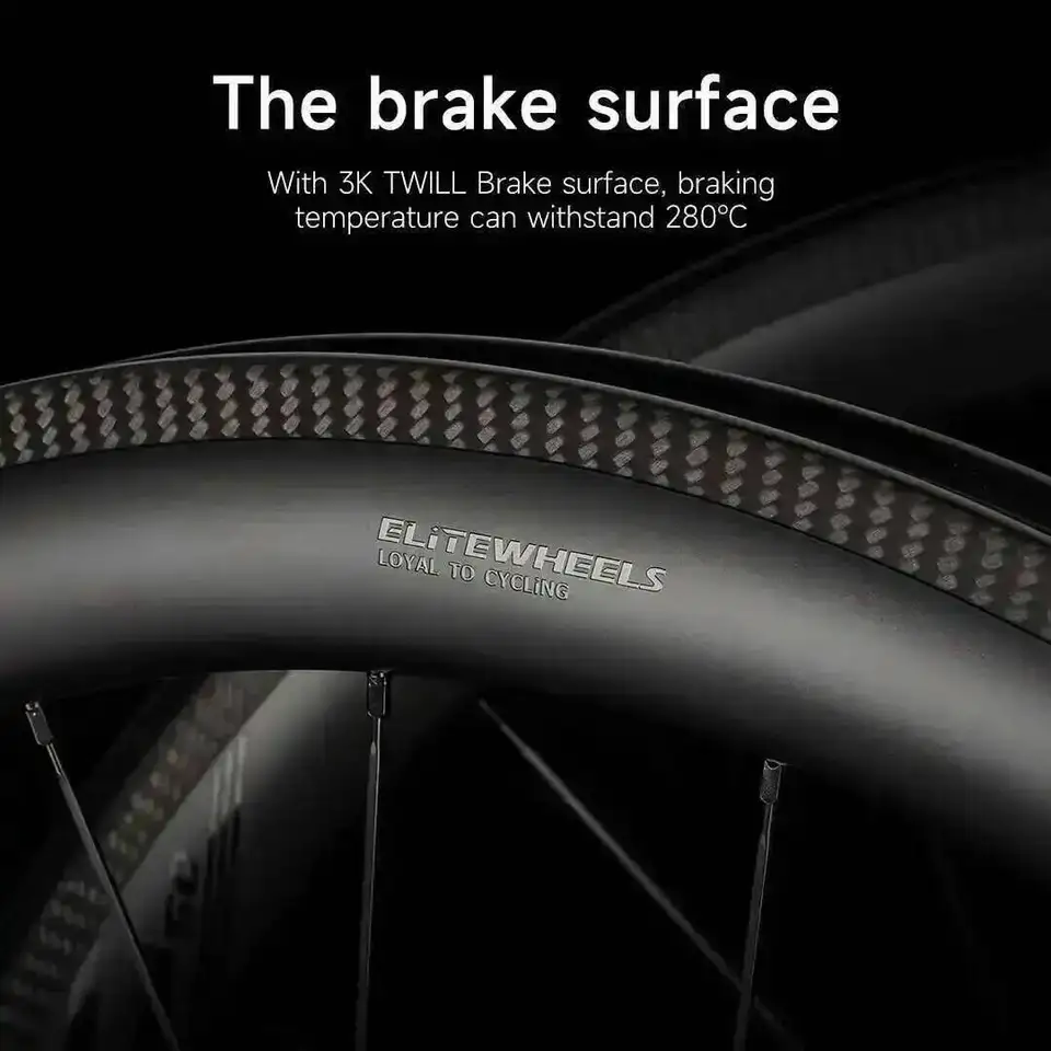 ELITEWHEELS カーボンロードホイール 38-60mm クリンチャー 700c