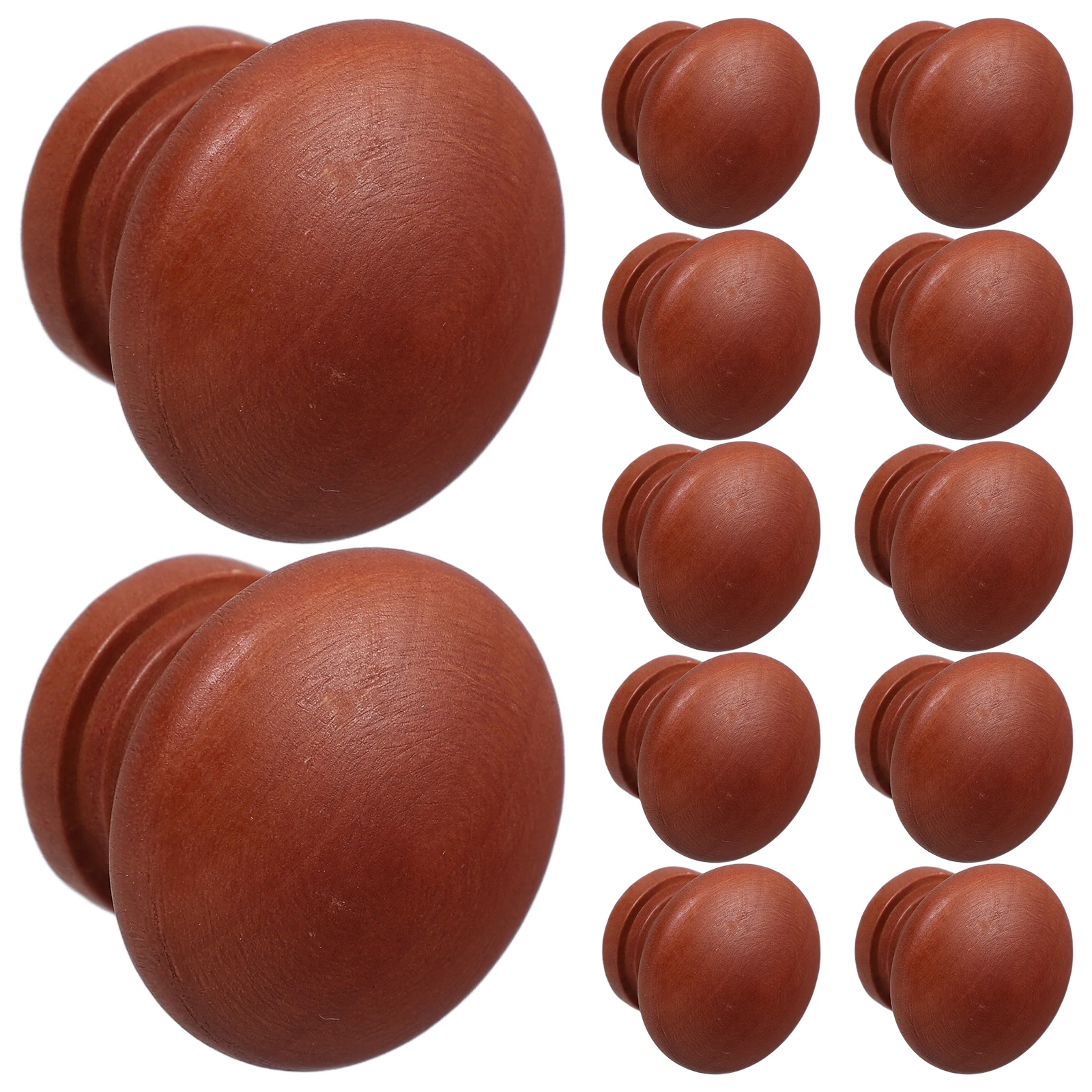 

12 Pcs Wooden Handle Drawer Handles 3 Inch Dresser Pulls for Cabinet Knobs Door &