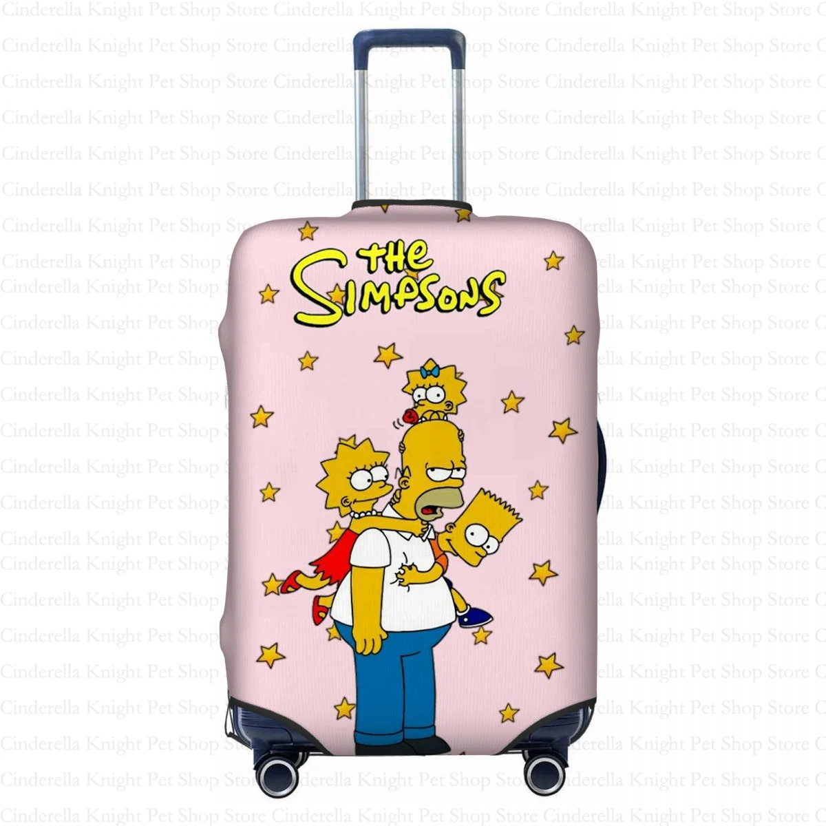 Suitcase Trolley Case The Simpsons Cartoon Print Suitcase Case 18-32 Inch Luggage Case Travel Accessories