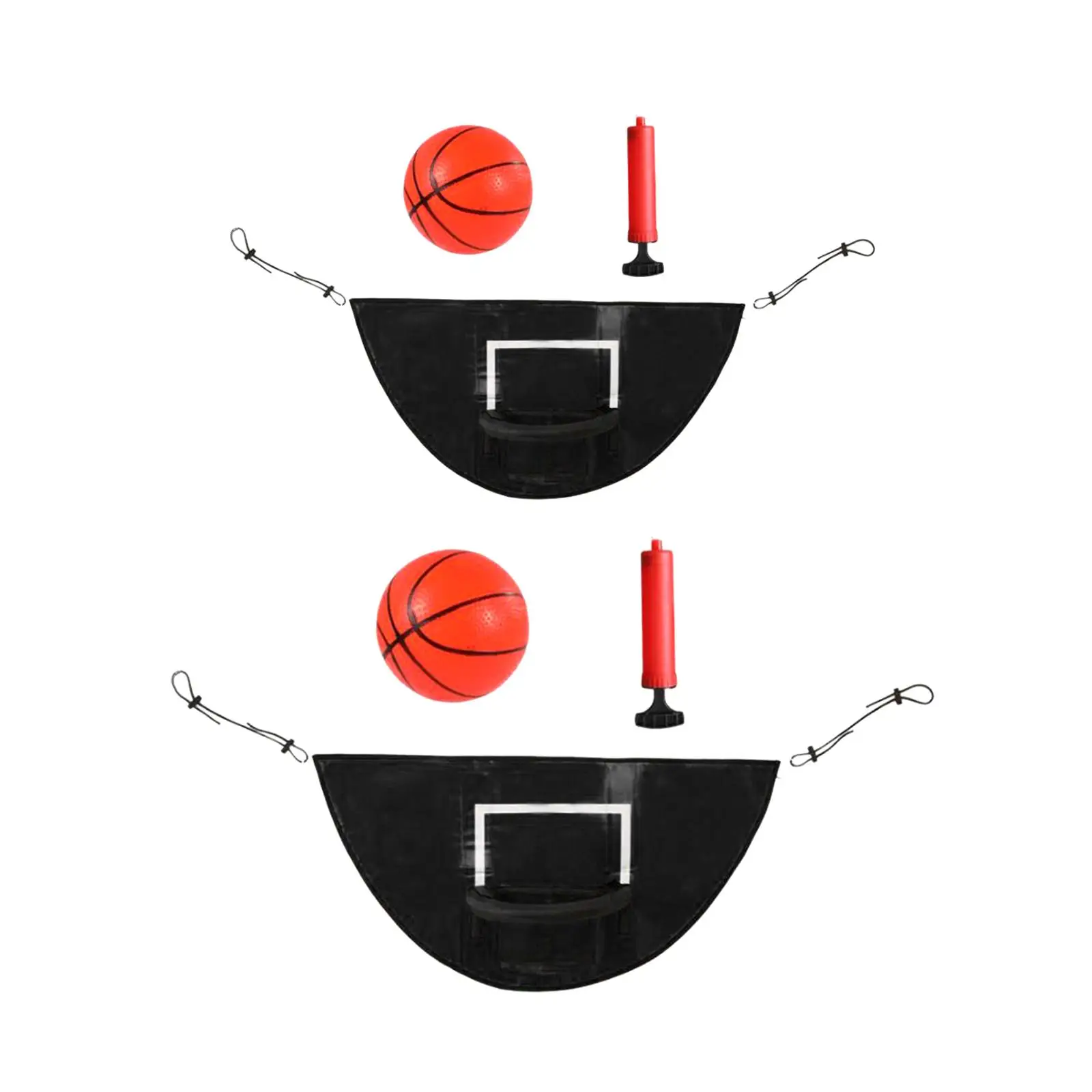 

Trampoline Basketball Hoop, Fits Straight and Curved Pole Basketball Hoop for