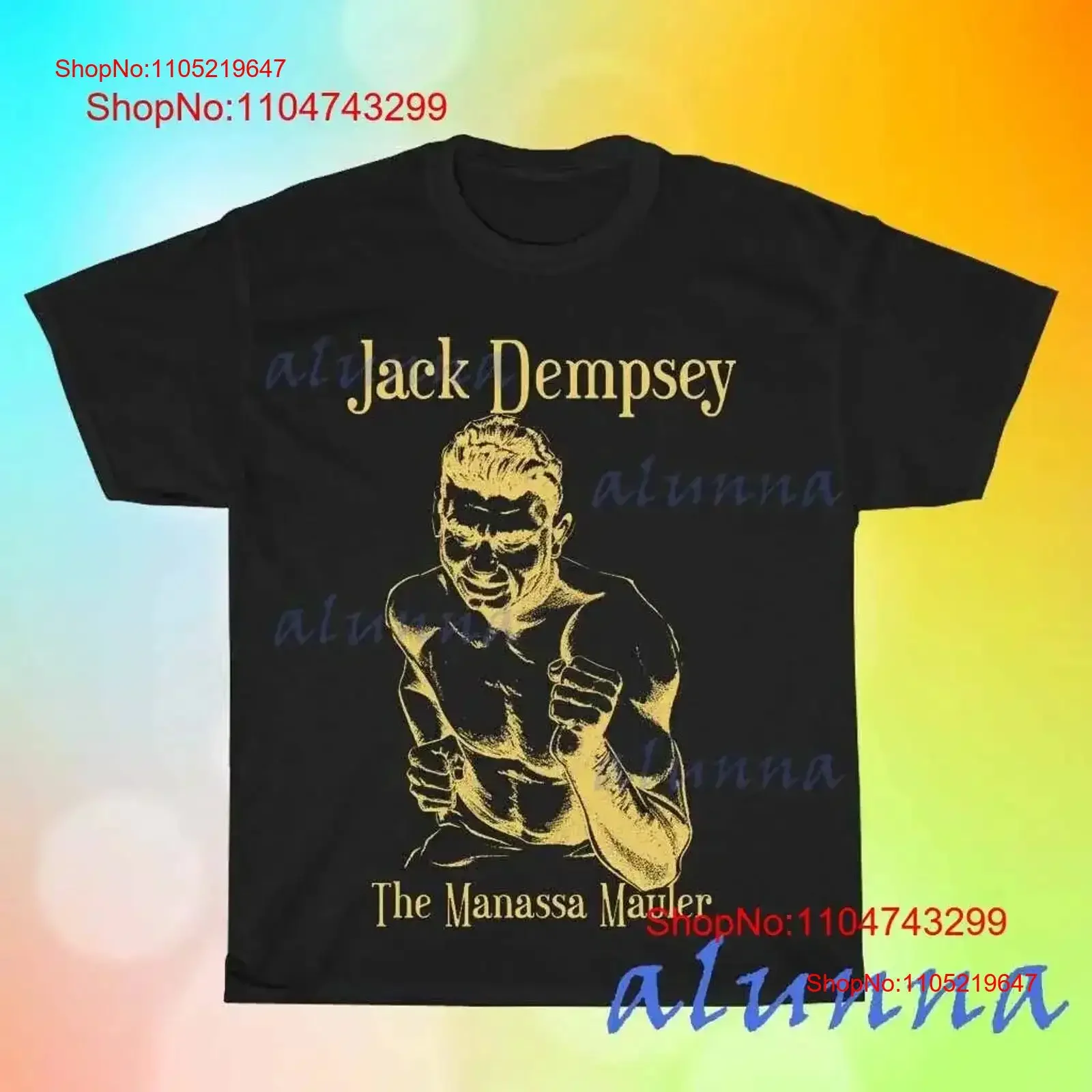 New Jack Dempsey Boxing Legend Men's Black T shirt Funny Size S to 5XL vintage Washed Slightly Soft graphic Versatile vintage