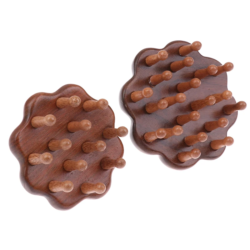 

Scratcher Spa Promote Blood Circulation Head Meridian Massage Comb Anti-Static Natural Wooden Wide Tooth 12/20Claw Gua Sha Tool