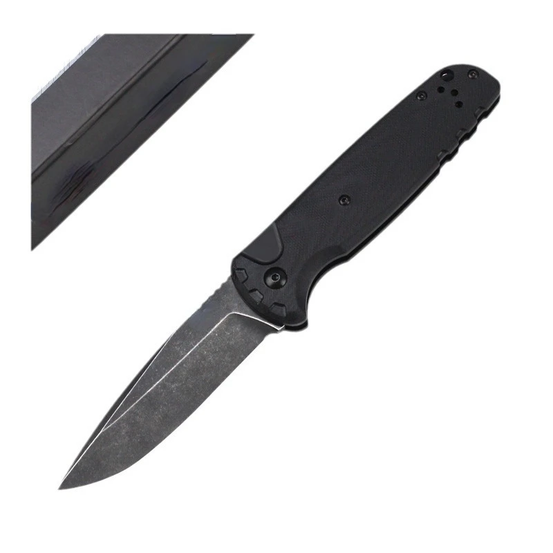 NEW 4300BK Outdoor Camping Folding Knife G10 Handle Pocket Survival Tactical Hunting Utility Fruit Kitchen Knives CED Tools