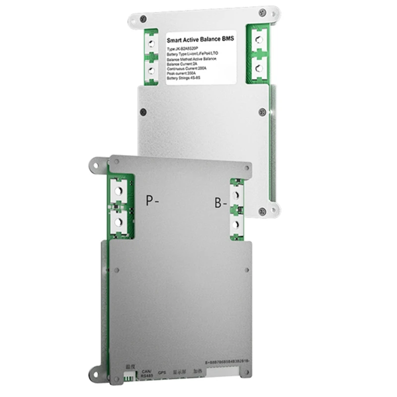 

Smart JK BMS B2A8S20P с BT CAN RS485 8S 24V 200A Lifepo4 li-ion аккумулятор лто 3S-8S 2A Active Balance JK BMS