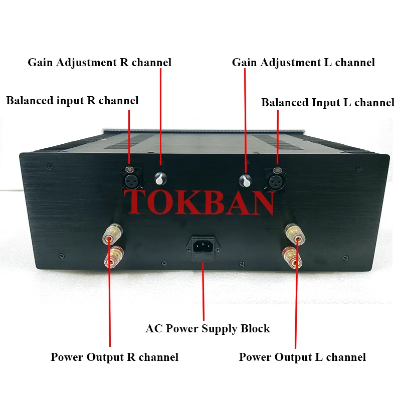 Tokban Reference FM711 MKII Power Amplifier 240w*2 High Power Fine Sound Balanced XLR HIFI Amplifier Audio