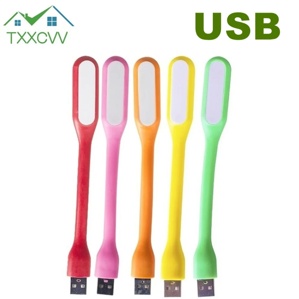 

USB LED Lamp Powerbank PC Notebook Perfect Color Mini for Flexible Night Working Book Flashlight/HUB/Car ChargerHot sale10Colors