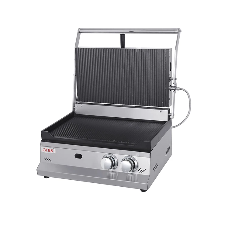 

Gas Contact Grill Commercial Panini Press Grill Maker Whole Groove Griddle Gas Toast Griller