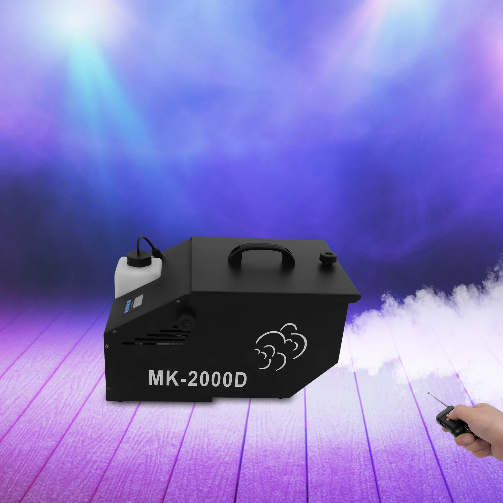 1200 W tief liegende Rauchmaschine, DMX-Nebelmaschine, Bühnennebler mit 4 Steuermethoden für Bühnenpartys, Hochzeiten, Disco-Rauch