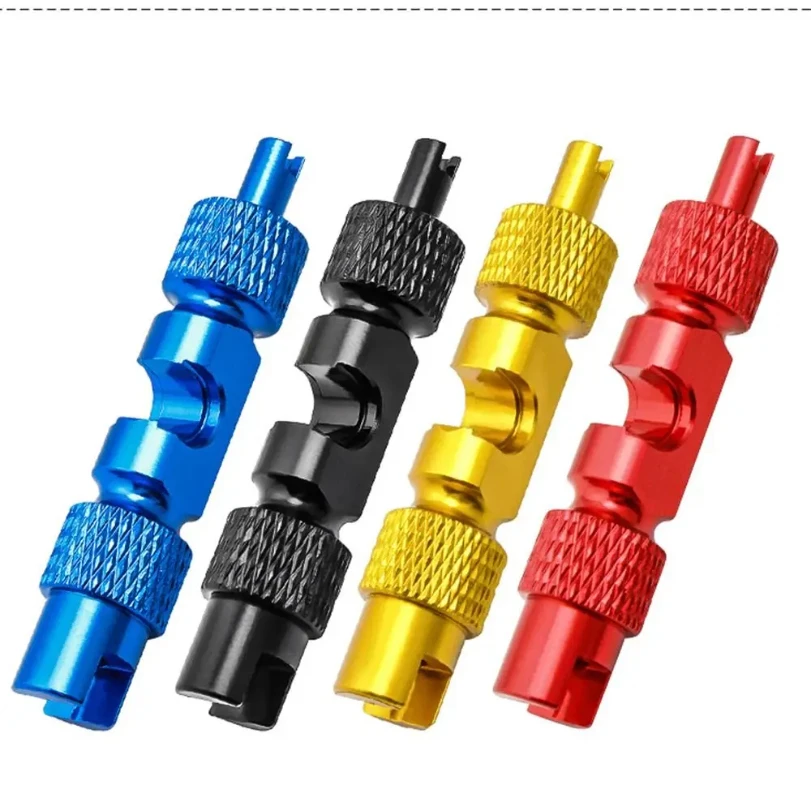 

Aluminum Alloy Valve Core Remover Double-Head Bicycle Accessories Schrader Presta Valve Removal Wrench