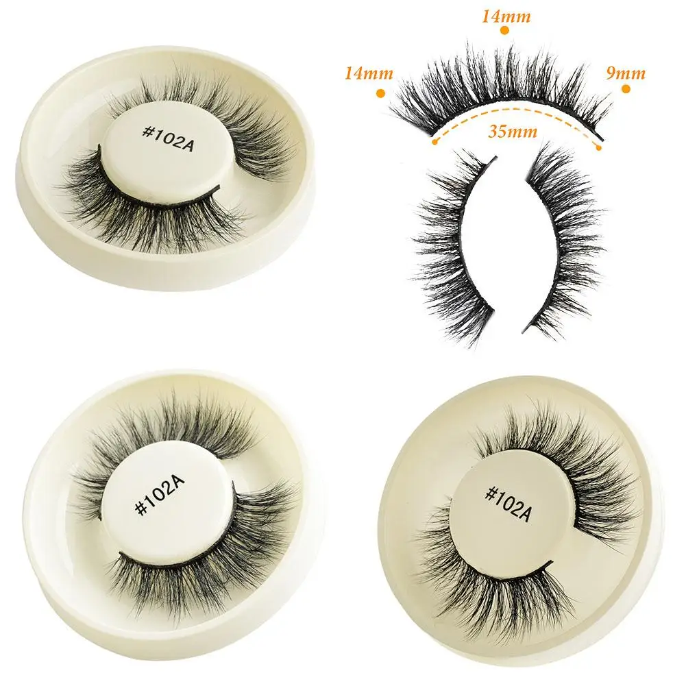 Self-Adhesive Glue-Free Fake Eyelashes Set Natural Thick Fake Eyelash Extension 3D Big Eye New Manga Lashes