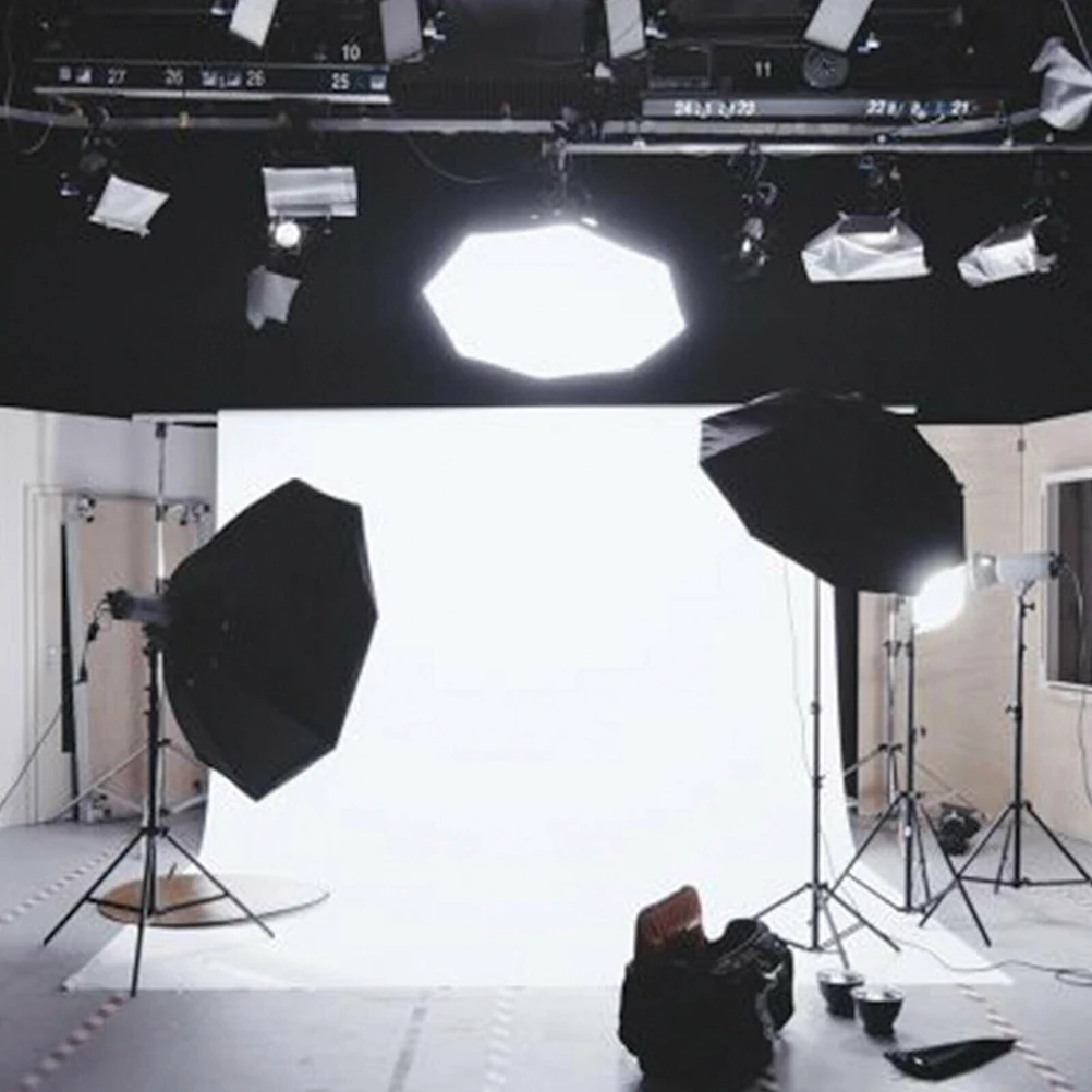 

Professional Photography Background Cloth White Solid Color Screen 1.5x2m Studio Photo Backdrop Props Durable for Home
