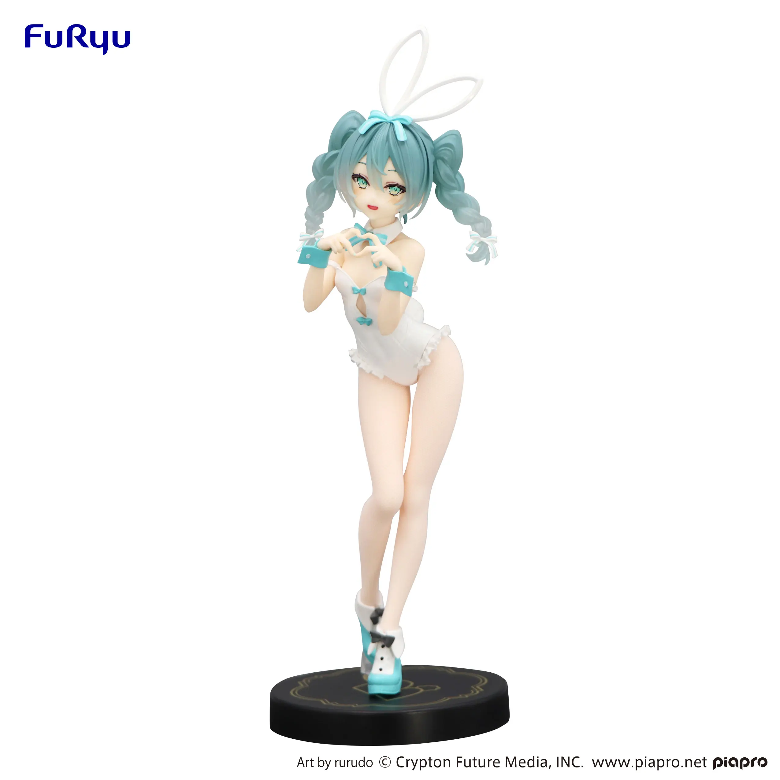 FuRyu Hatsune Miku Anime Rurudo White Color ver BiCute Bunnies Figure Action Figures Model Figurine Original Collection Toys