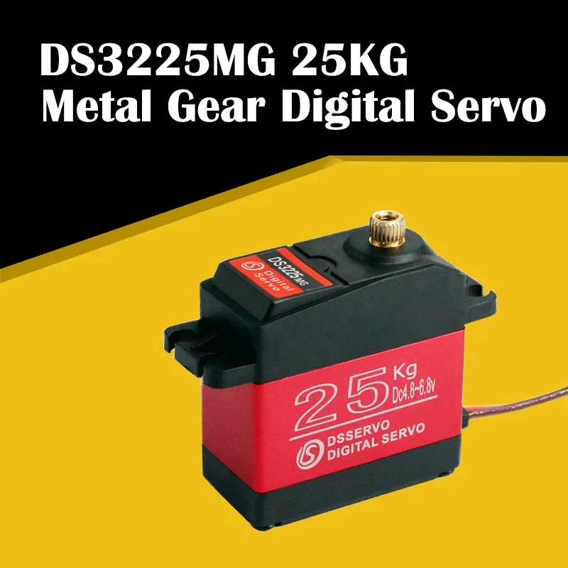 

Waterproof Servo DS3225 25KG/0.13sec Metal Gear Digital Servo for 1/8 1/10 1/12 Scale RC Cars Crawler Buggy