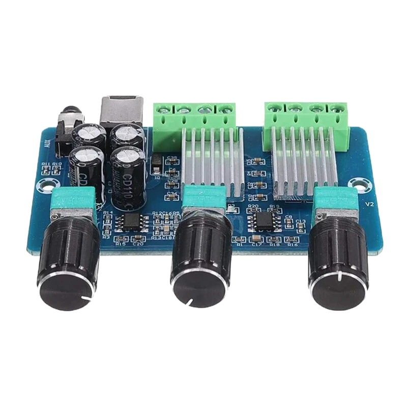 XH-A355 20W+10W+10W 2.1 Channel Stereo Audio Digital Power Amplifier Board Bass Subwoofer AMP Audio DC 12V