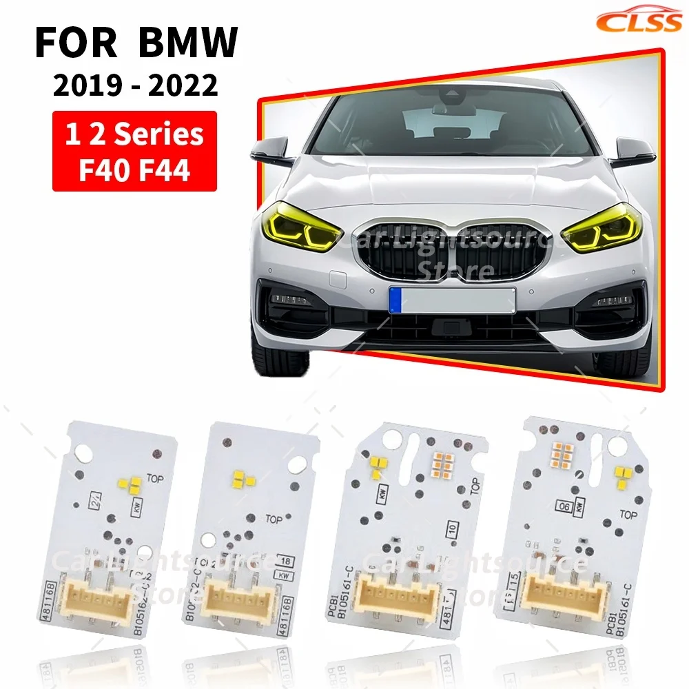 

Lemon Yellow Angel Eyes DRL Boards Lightsource For BMW 1 2 Series F40 F44 19-22 LED Headlight Daytime Running Light Module