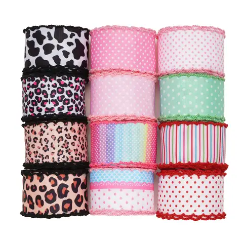 Moonstitch RIBBON  Printed Grosgrain Ribbon For DIY Bow Wedding Crafts Gift Packing 114454