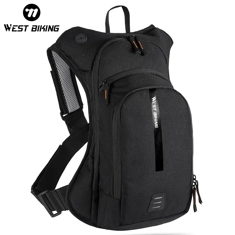 WEST BIKING 10L Ultralight Cycling Backpack Ergonomic Strap MTB Road Bicycle Bag With Water Bag Outdoor Hiking Climbing Bag