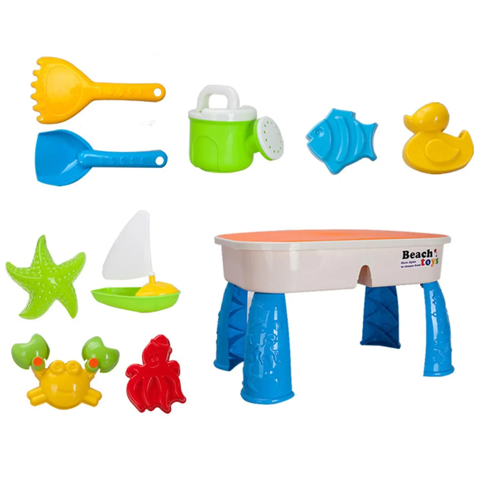Kids Sand Water Table Sand Garden Sandpit Toys Gift Cute Activity Sensory Play Table for Backyard Activity Indoor Girls Boys