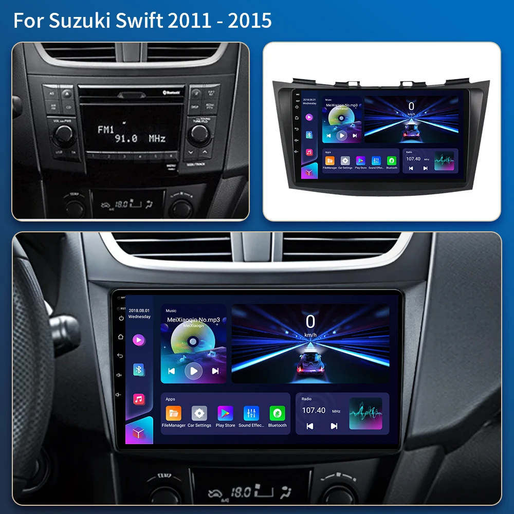Android 16 Car Radio Stereo For Suzuki Swift 4 2011 2012 2013 2014 -2016 Multimedia Video Player 2 Din Auto Audio  Stereo Audio