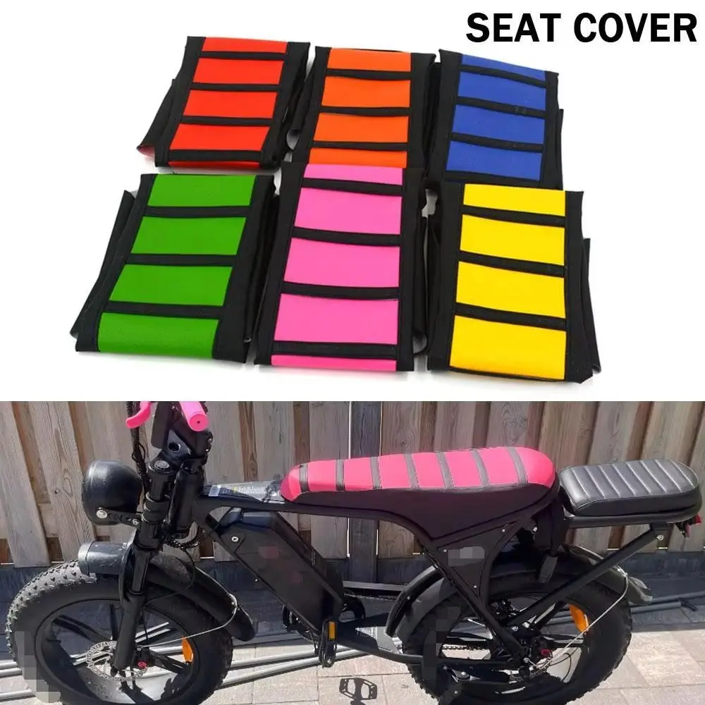 

Universal 83CM Motorcycle Seat Cover Wear-Resistant Leather Cushion Cover Waterproof Motocross Seat Pad