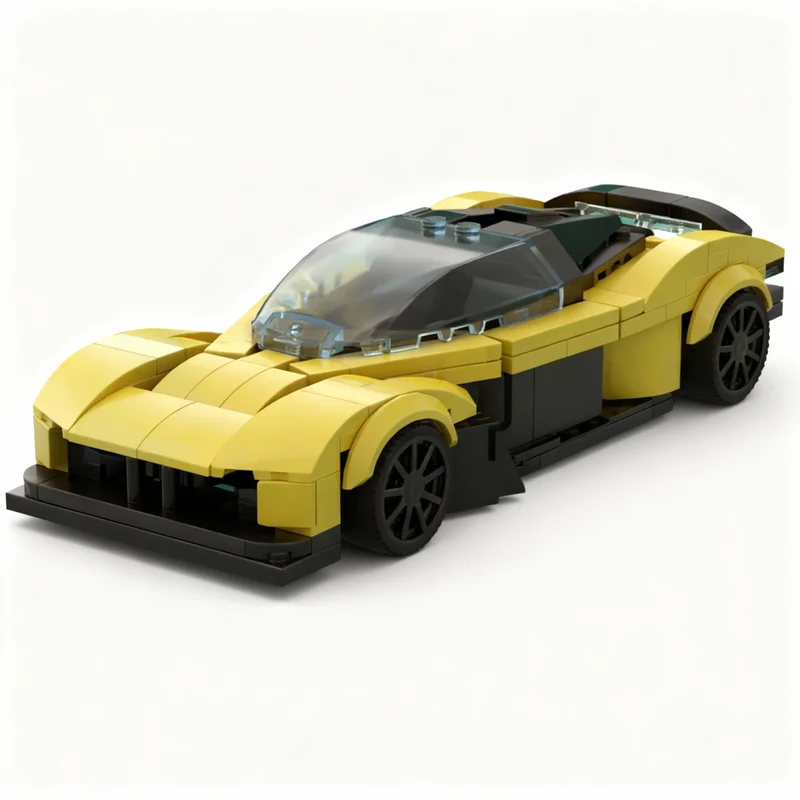 331-teiliges MOC Aston Martin Valkyrie City Champions Modellbausatz Weihnachtsgeschenke Kreative Konstruktionsidee Spielzeug Bildung