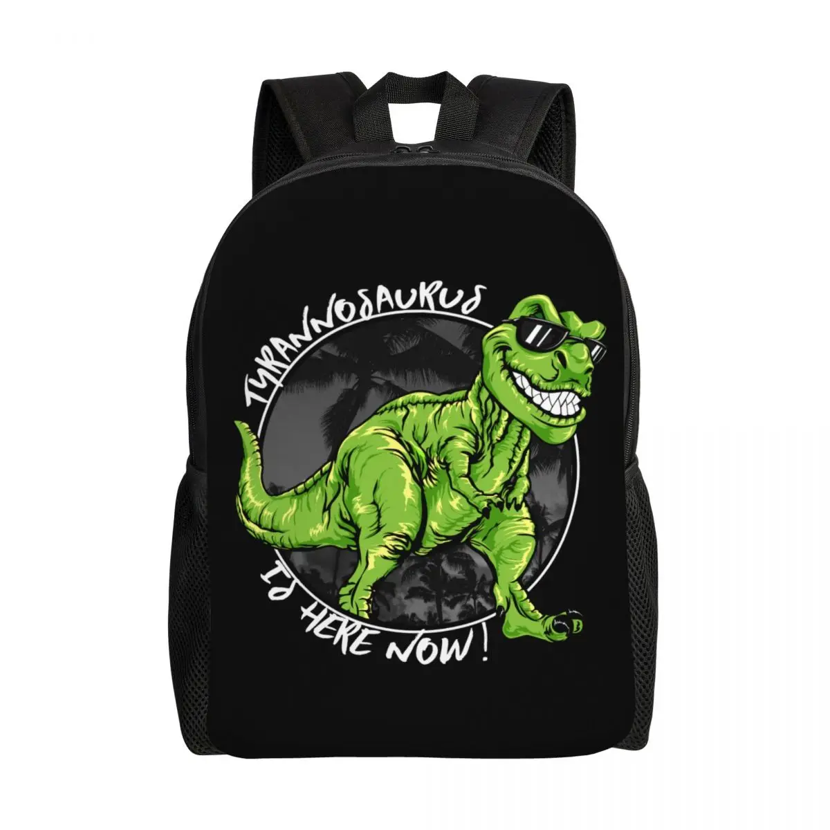 Custom 3D Print Dino Tyrannosaurus T-Rex Backpack Dinosaur College School Travel Bags Women Men Bookbag Fits 15 Inch Laptop