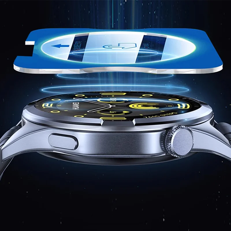 Proteggi schermo in vetro temperato da 3-5 pezzi per Huawei Watch GT 2/4/3 41mm/46mm/43mm con pellicola di allineamento per Huawei GT Cyber