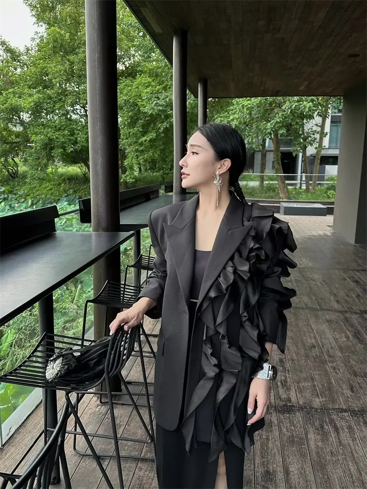 

Ранняя весна Dongdaemun, высококачественный дизайн, маленький костюм, топ с юбкой, женский комплект больших размеров, модная осенняя деловая одежда