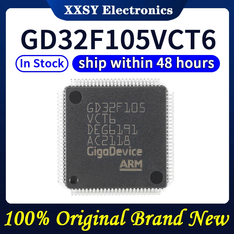 GD32F105VCT6 Em estoque 100% qualidade original novo