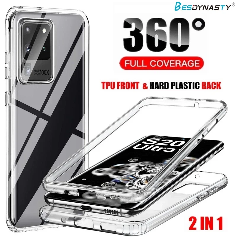 Transparent Phone Case For Samsung Galaxy S24 S23 Ultra S22 S21 FE S20 Plus S8 S9 S10 Lite Note 20 Ultra 10 Pro S21 Full Cover