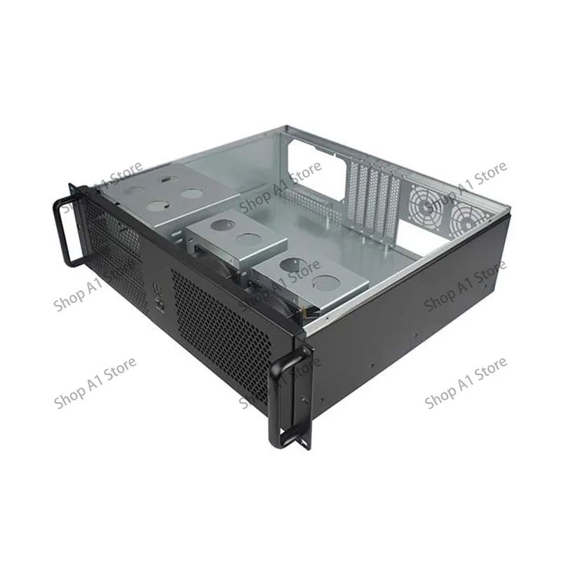 3U 390mm Short‑Depth Rackmount Industrial Chassis Horizontal ATX Server Case Multi Hot‑Swap HDD for Surveillance