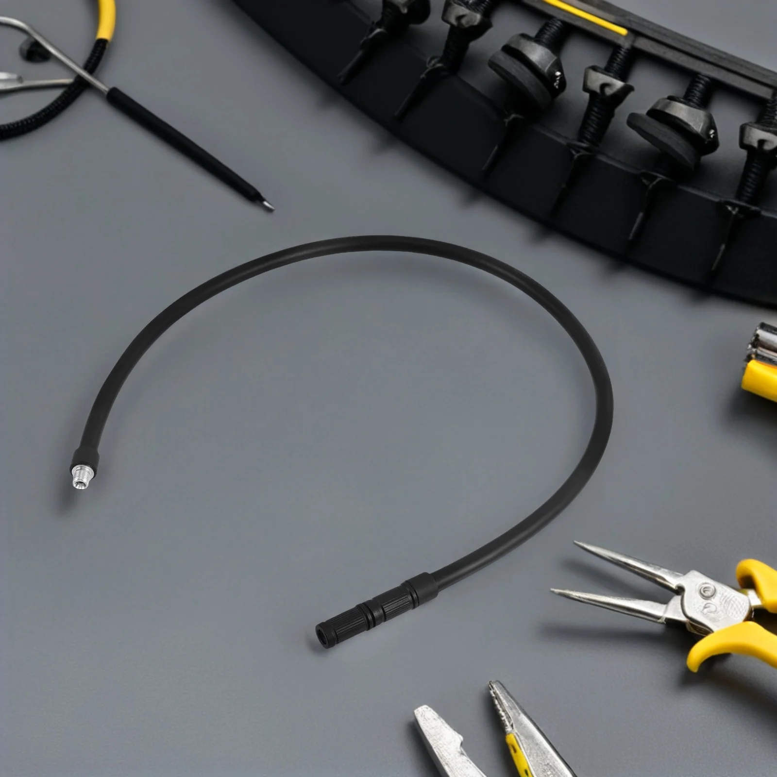 1 مجموعة خرطوم مضخة ضاغط الهواء مع صمام فرنسي منفاخ إطارات مدمج لملحقات الدراجة إطارات السيارات دراجة نارية التضخم السريع #3