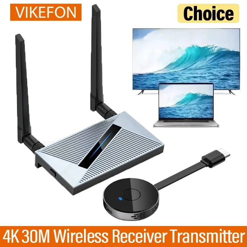 4K 5G 30M Wireless HDMI Extender Video Transmitter and Receiver 4K Screen Share Switch for PS4 Camera PC To TV Monitor Projector