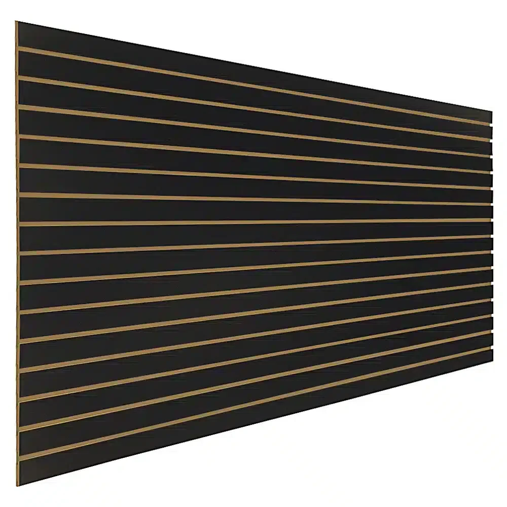 

Factory Customized 18mm MDF Slatwall Shelf Supermarket Decoration Slatwall Panel
