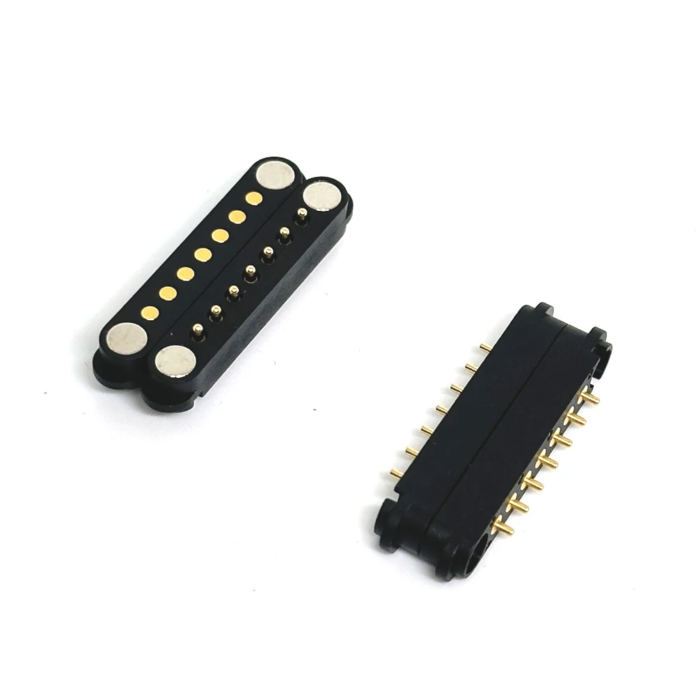 10Sets 2A DC Magnetic Pogo Pin Connector 2Pin 3Pin 4Pin 5Pin 7 Pin 8Pin Pogopin Male Female Spring Loaded DC Power Socket