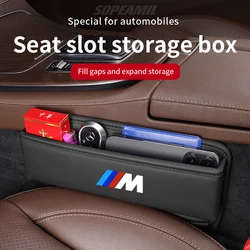 BMW M X1 X3 X4 X5 X6 X7 F10 F15 F25 F30 E36 E39 E46 E60 E87 E90 Car Seat Crevice Storage Box Seat Gap Slot Organizer Accessories