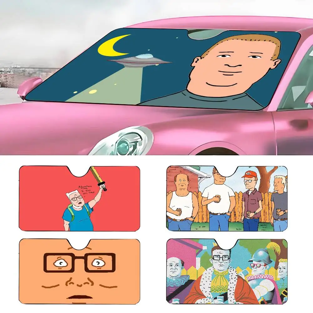 

K-ing of-the h-Hill автомобильный солнцезащитный козырек лобовое стекло защита от ультрафиолета передний солнцезащитный козырек охлаждающая защита для салона автомобиля