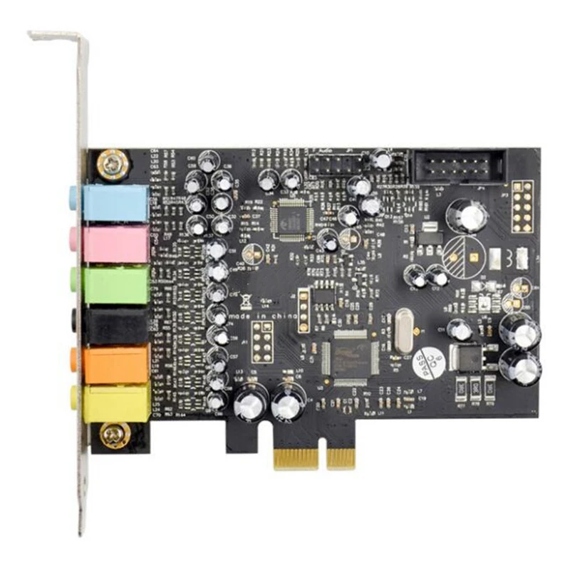 Tarjeta de sonido PCIe 7,1 canales CM8828 + CM9882A con soporte SPDIF, tarjeta de extensión estéreo 3D Digital analógico PCIe 7.1CH