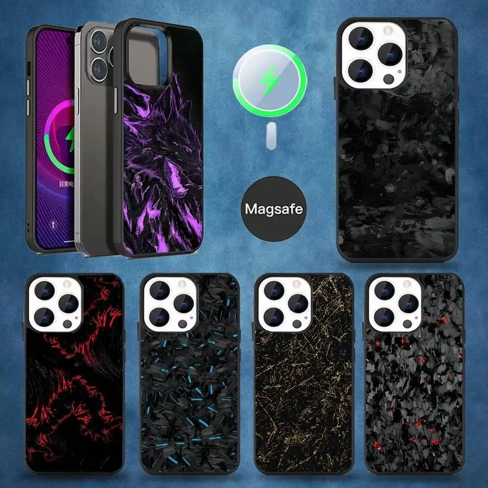 

Carbon Fiber Pattern Painting Phone Case For iPhone 16,15,14,13,12,11,Pro,Max,Plus,Mini,Magsafe,Magnetic Wireless Charging Case